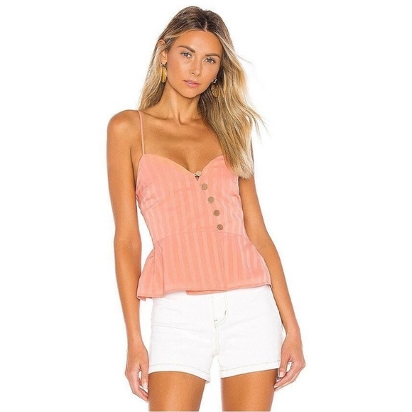 House of Harlow 1960 Tops - HOUSE OF HARLOW 1960 Women’s Renata top Sz. L peach